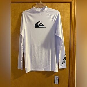 Quiksilver Men's White Rash Guard